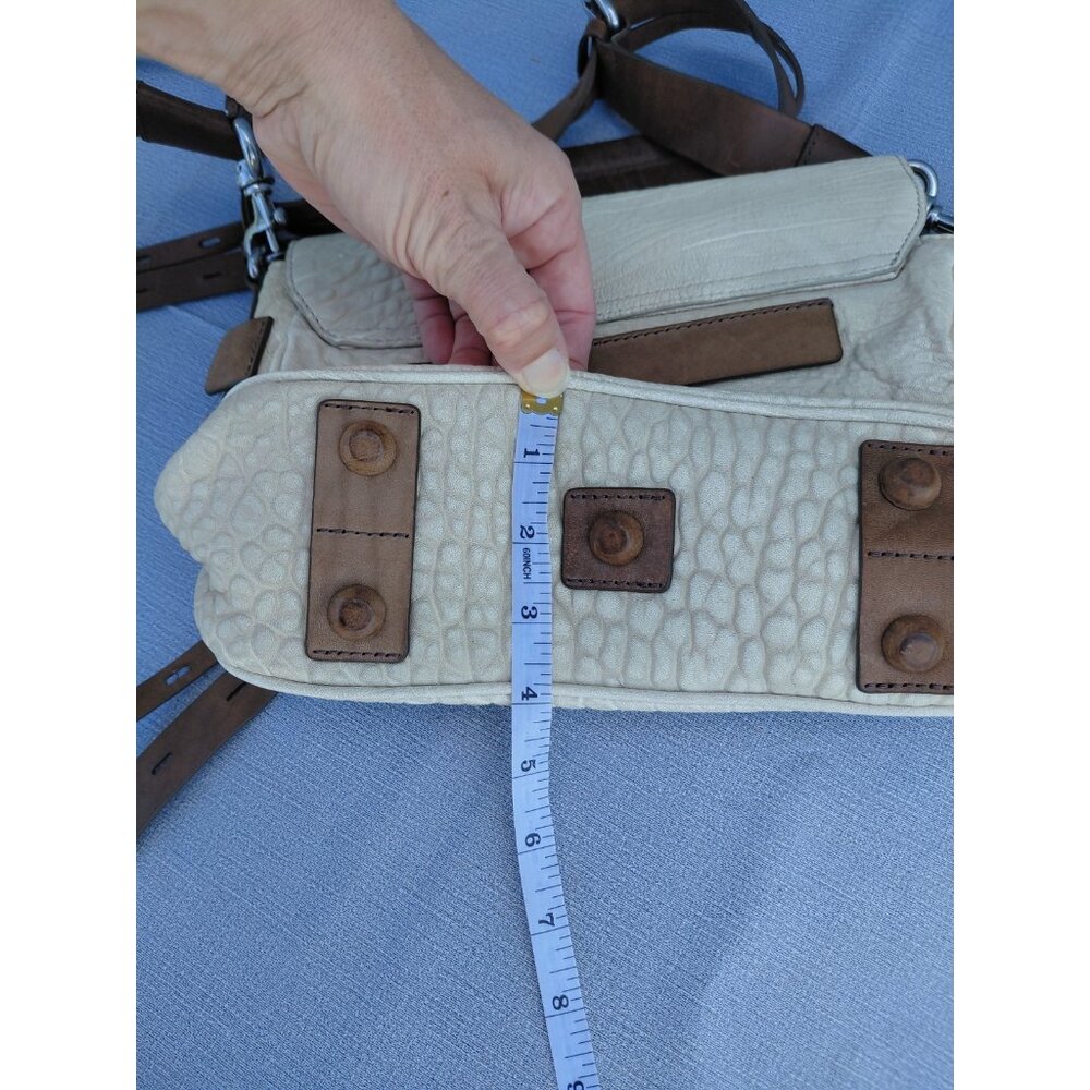 Gryson Ellie Messenger Bag Leather Satchel Belted Buckle Saddle Bag Western Boho - Picture 13 of 14